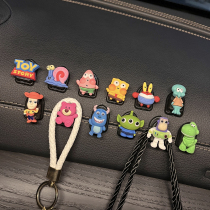 Car front row hook cute net red car decoration multi-functional co-pilot storage paste small hook