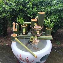 Water circulation water tank landscape ornaments on the water tank for fish farming large bamboo tube ceramic fish tank special filter water circulation