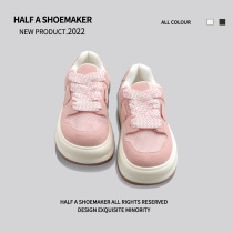 Fashion New Favorites ~ Pink Thick Underside Bag Shoes Women 2022 Summer New 100 Hitch Sports Net Face Breathable Big Shoes