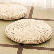 Straw futon cushion household corn husk round thick cushion meditation mat Japanese tatami bay window cushion