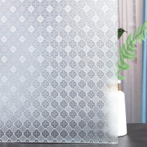 Retro crabapple flower glass sticker bathroom door partition screen window anti-light free glue Privacy Film
