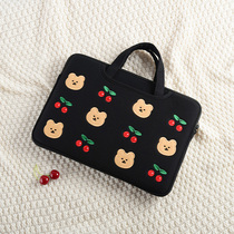 Japanese and Korean embroidered computer bag female portable for Apple Lenovo small new pro13 3 inch air14 Huawei matebook HP Asus Dell 15 6 inch laptop liner bag