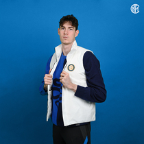 Inter Milan spring and autumn cotton vest men and women with the same trend sleeveless warm vest sports vest jacket