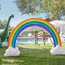 Sprinkler Bridge inflatable water spray rainbow water park Rainbow Bridge Toy Game children grass toy door stage baby