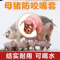 Protective frame Pig cage Cattle and sheep dog rope belt cover Bite mouth messy mouth Breeding faucet head cover Pig pig cub Pig mouth cover