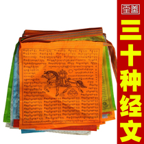 Family portrait Sutra flag Hanging Tibetan Buddhism wind and Horse flag Sutra flag 30 faces 30 kinds of scriptures good quality can be hung on behalf of