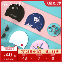 Van Dean swimming cap female waterproof non-le head long hair silicone swimming cap mens childrens large fashion goggle set