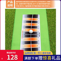 New type of golf putter training trackpad for golf