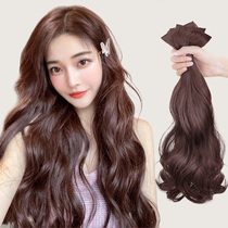 Wig female hair patch invisible non-trace one piece of hair clip three large wave curly hair simulation hair wig