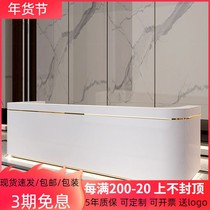 Spot company front desk reception desk baking varnish bar counter simple front desk desk cash register beauty salon welcome desk