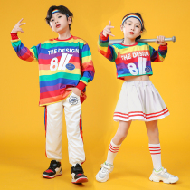 Childrens Street Dance Tide Suits to Perform Hip Hop Girls Modern Dance and Primary School Games Performance cheerleader uniforms