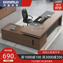 Desk boss table president table simple modern large class office furniture Manager Office table and chair combination