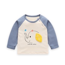 Baby clothes boys long sleeve T-shirt spring clothes Spring and Autumn Children Baby Girl Child top base Shirt Collar Cotton