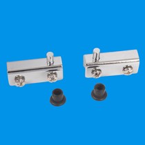 Huayuguang chrome door stopper glass door hinge glass fixing clip Upper and lower hinge door clip can be customized for one price