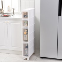 Storage box small super narrow slit cabinet bathroom waterproof balcony sundries storage cabinet underwear underwear socks