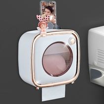Toilet paper towel hanging box household light luxury high-end toilet high-quality high-grade non-hole toilet tissue box