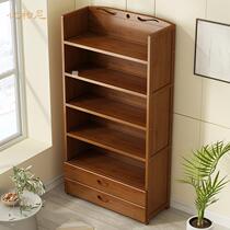 Bookshelf home floor shelf student table space saving modern simple simple book cabinet multi-layer storage rack