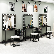 Photo studio dressing table with lamp special nail wedding shop beauty salon studio training professional makeup table dressing table