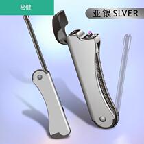 Dual-purpose foldable hose arc ignition gun kitchen igniter point smoking gun arc lighter USB Electronics