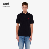 Ami Paris men Ami de Coeur Red love polo shirt