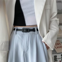 Candy color non-porous small belt ladies fine Korean fashion simple with jumpsuit skirt shirt suit belt narrow