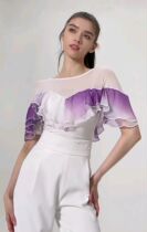 Dimension Dance Suit Morden Dance Practice Suit One-piece Blouse Womens New Original National Mark Dancer Dress Latin Dance Performance Costume