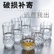 Glass household set Living room transparent drinking water cup Female belt handle tea cup Male beer cup Milk juice cup
