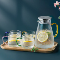 Hammer water cup with handle glass tea cup colorful set cold water small Nice cup family home set