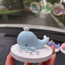 Car ornaments 2021 new female creative cute whale aromatherapy interior crown center console perfume couple