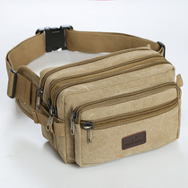 Multifunctional Men Canvas running bag Large Capacity shoulder bag Chest Bag Mens Bags Business Cash Bags Women Collecting Money Outdoor