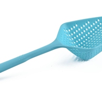 Kitchen gadget colander spatula leak net fence soup spoon line leak thick nylon large spoon silicone dense ice shovel