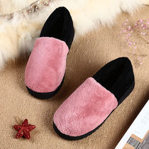 Warm Pao can walk plush cotton slippers womens autumn and winter electric heating shoes 2021 New Wild electric shoes charging