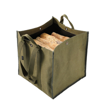 Koman camping canvas firewood bag outdoor wear-resistant scratch-resistant firewood bag wood firewood equipment sundries portable storage bag