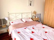 Yang Amoy buyers show professional home textile fabric shooting four-piece carpet products Taobao sun map