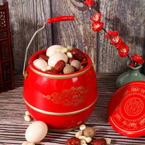 Son and Sun Bucket Dowry Bride Married Womens Sun Bao Bucket Happy Wedding Supplies Daquan