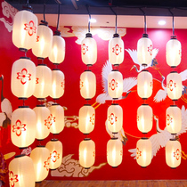 Japanese style ancient lantern wall decoration Hanfu Net Red House photo photography props White Lantern custom diy