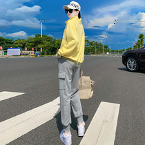 Sweetclothes set female spring and autumn 2021 New loose foreign fashion famous brand Imperial sister fried street sports leisure two-piece set