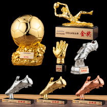 New resin gold-plated game Golden boot trophy custom footballer Shooter award Player mvp Golden Globe fan