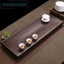 Rodmeco ebony tea tray Home office tea tray Whole solid wood tea table Large and small tea sea Kung Fu tea set