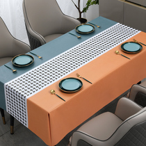 Tablecloth waterproof and oil-proof disposable 2021 new coffee table table tablecloth rectangular round household pvc table mat