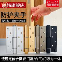 Door hinge Household hydraulic damping spring door closer hinge buffer closing self-closing secret door hinge automatic