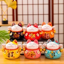 Japanese piggy bank lucky cat porch small ornaments ceramic creative gifts home living room shop opening fortune cat