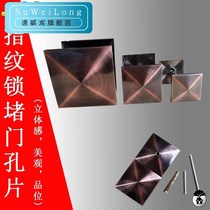 Security door door hole Decorative Lid Wooden Door Fingerprint Lock Jam hole Door Hole God Instrumental Complement Bronze Door Jam-hole Hole Jam hole Filling Hole