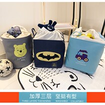 Export children cartoon toy storage bucket large cloth art storage basket baby debris storage basket clothes dirty clothes bucket