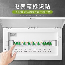 Home Creative Electric Table Box Instructions Labelling Light Socket Switch Sticker logo Decorative Wall Sticking panel protective sleeves