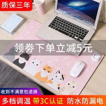 Winter antifreeze hand heating mouse pad heating hand heating pad office desktop oversized desk mat writing pad