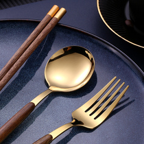 TNF portable tableware box chopsticks spoon set students office workers portable chopsticks spoon Fork three sets
