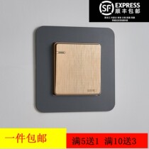 Switch panel Decorative Rims Creative Cartoon Multiple sockets shielded personality Ugly House Water Room Dust Minimalist Hyundai