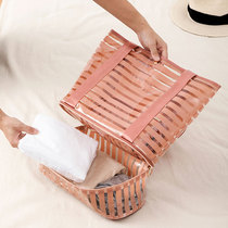 Swimming Waterproof Bag Dry Wet Separation Male Fitness Bag Women Beach Bag Cashier Bags Carry-on Sports Bag Transparent Toiletries