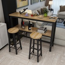 Wall bar table simple bar table and chair home balcony small table bar milk tea shop long table narrow table high table